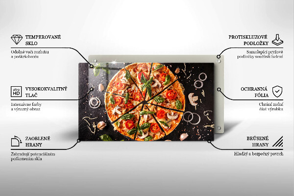 Kitchen worktop saver Pizza with mushrooms