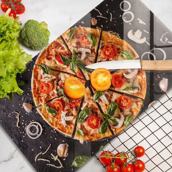 Kitchen worktop saver Pizza with mushrooms