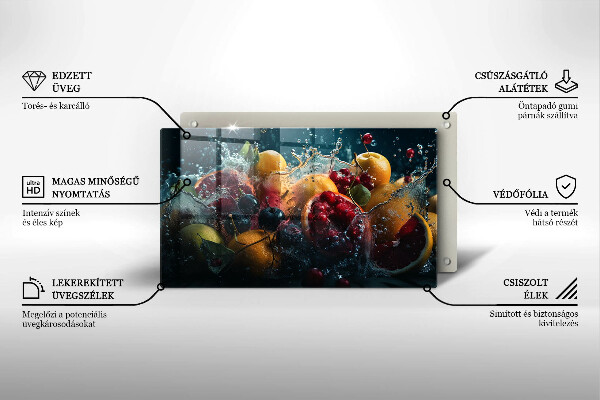 Kitchen worktop saver Fruits in water