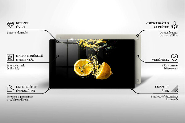 Worktop protector Juicy lemon fruit