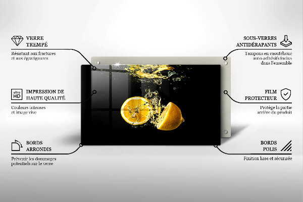 Worktop protector Juicy lemon fruit