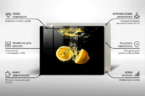 Worktop protector Juicy lemon fruit