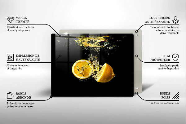 Worktop protector Juicy lemon fruit