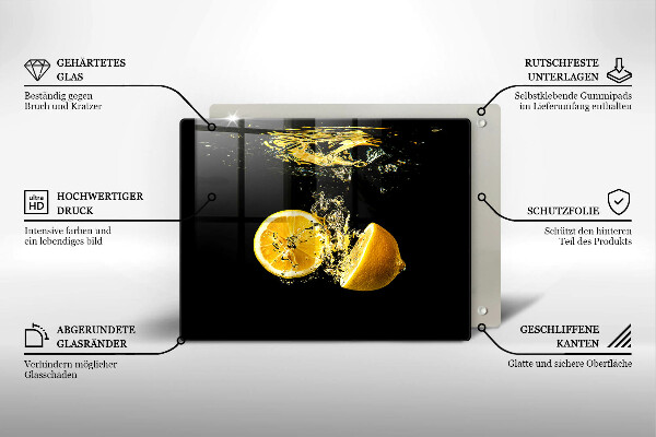 Worktop protector Juicy lemon fruit