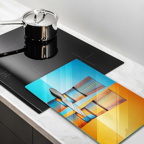 Kitchen worktop saver Two glasses of water