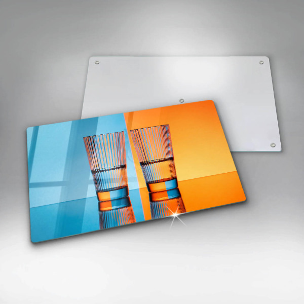 Kitchen worktop saver Two glasses of water