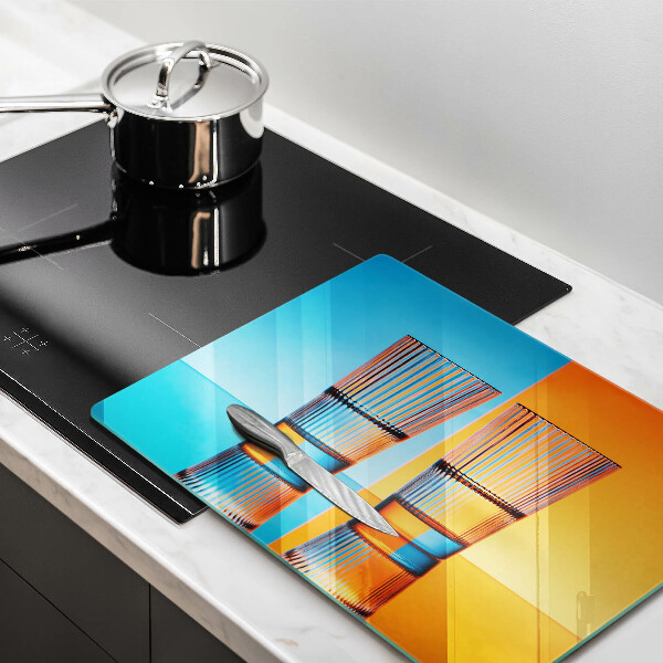 Kitchen worktop saver Two glasses of water