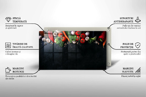 Kitchen worktop saver Colorful vegetables