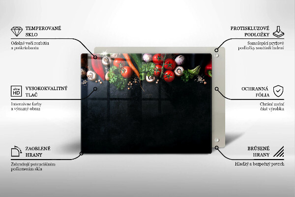 Kitchen worktop saver Colorful vegetables