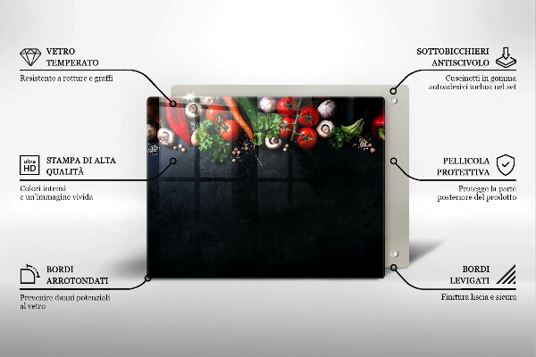 Kitchen worktop saver Colorful vegetables