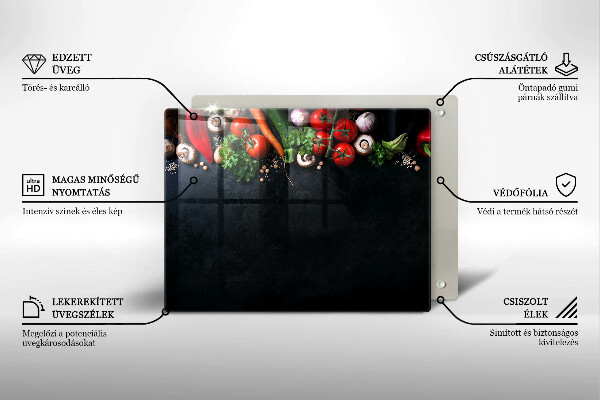 Kitchen worktop saver Colorful vegetables