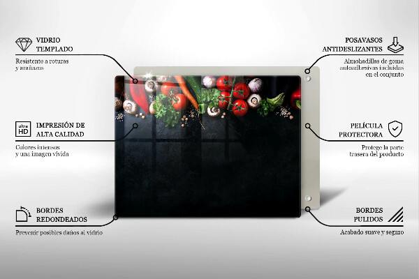 Kitchen worktop saver Colorful vegetables