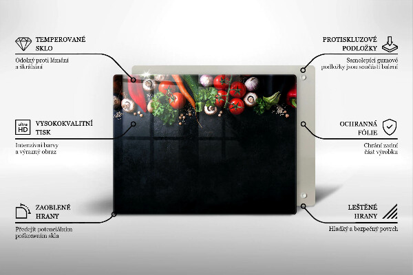 Kitchen worktop saver Colorful vegetables