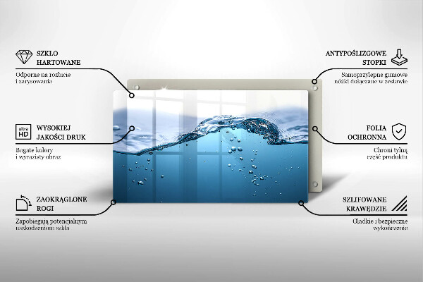 Kitchen worktop saver Blue water