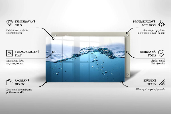 Kitchen worktop saver Blue water