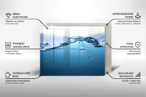 Kitchen worktop saver Blue water