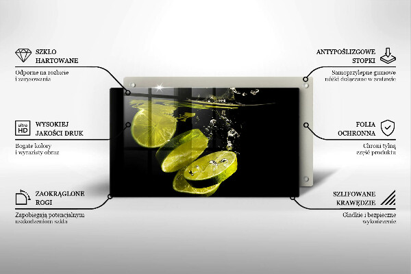 Kitchen worktop saver Lime in water