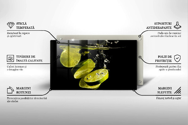 Kitchen worktop saver Lime in water