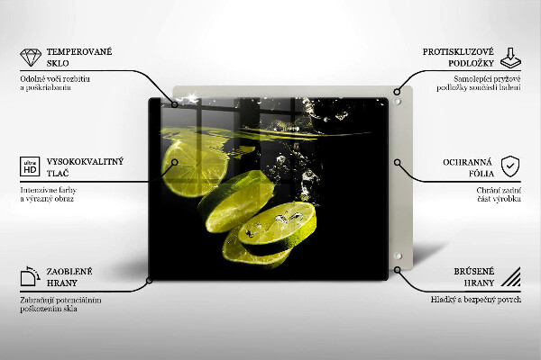 Kitchen worktop saver Lime in water