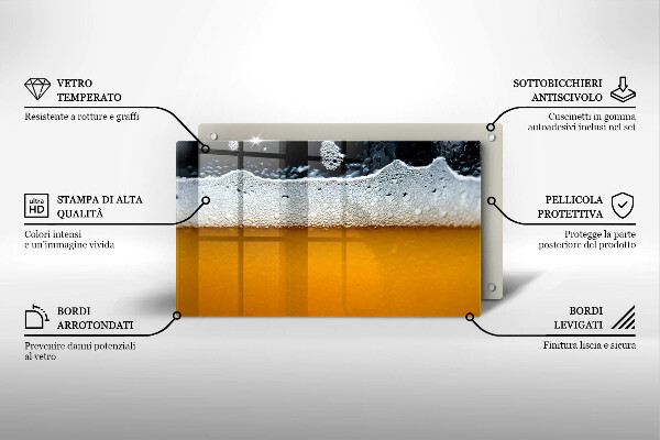 Kitchen worktop saver Beer drink foam