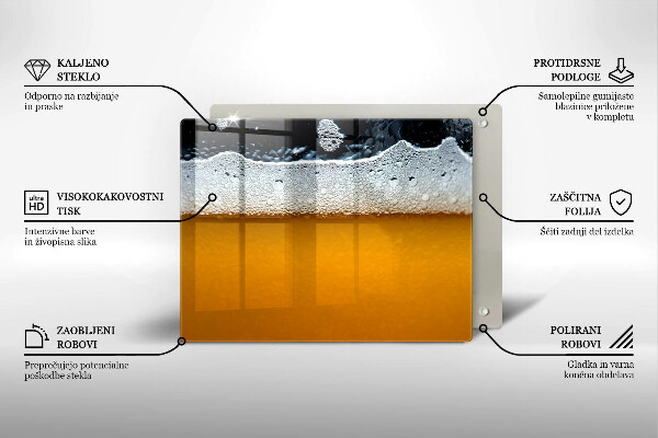 Kitchen worktop saver Beer drink foam