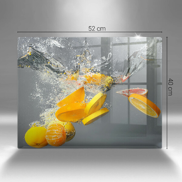 Kitchen worktop saver Lemons in water