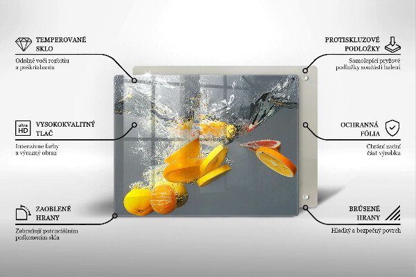 Kitchen worktop saver Lemons in water