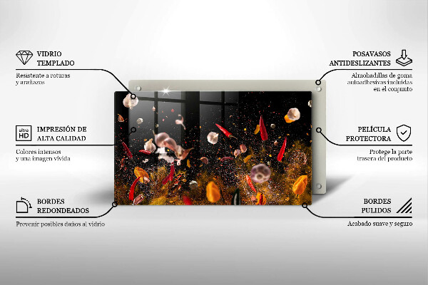 Kitchen worktop saver Hot spices