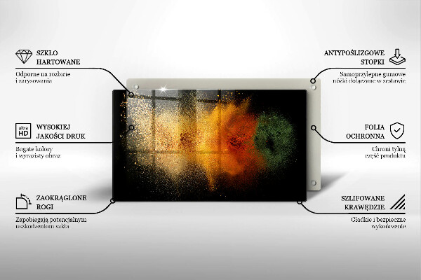 Kitchen worktop saver Colorful spices