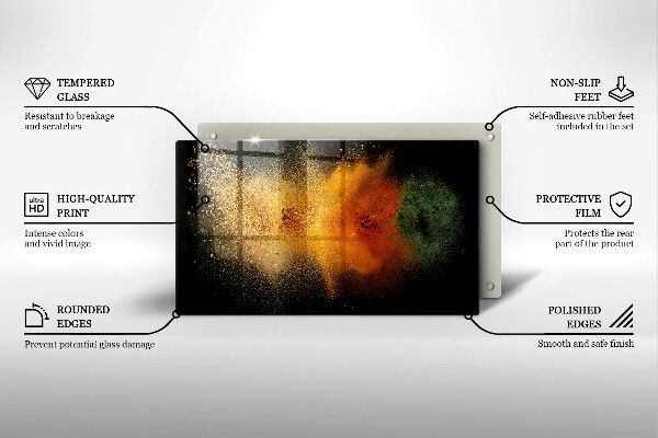 Kitchen worktop saver Colorful spices