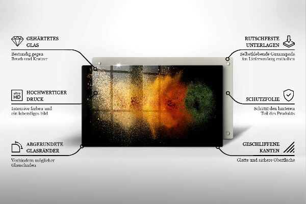 Kitchen worktop saver Colorful spices