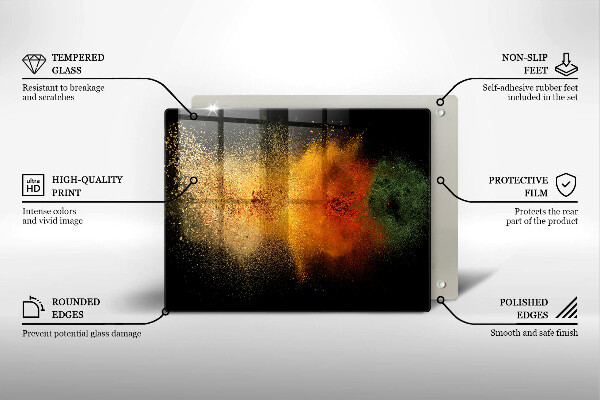 Kitchen worktop saver Colorful spices