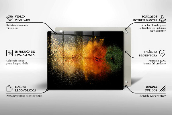 Kitchen worktop saver Colorful spices