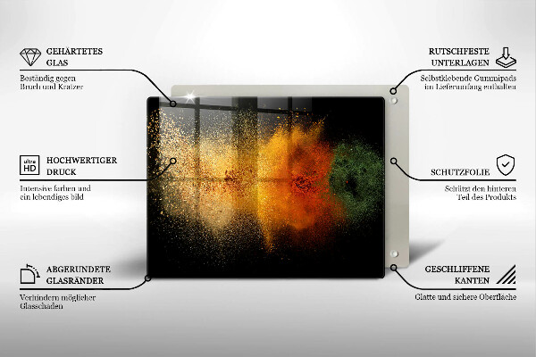 Kitchen worktop saver Colorful spices