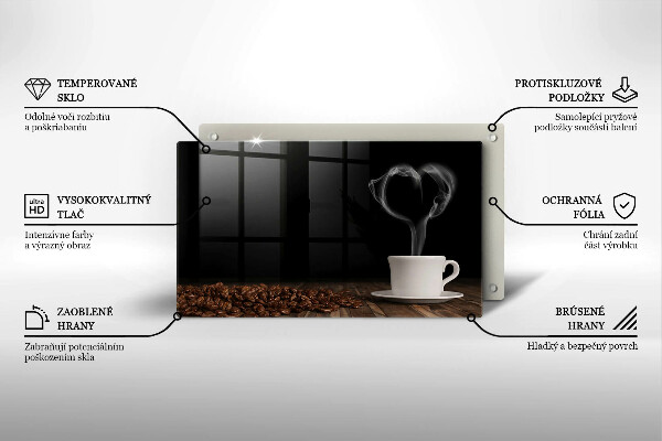 Kitchen countertop cover Coffee cup heart