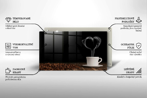 Kitchen countertop cover Coffee cup heart