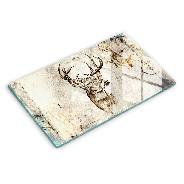 Kitchen countertop cover Illustration deer animal