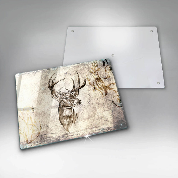 Kitchen countertop cover Illustration deer animal