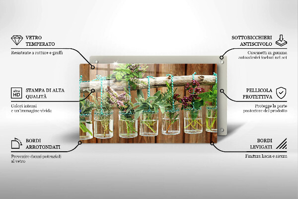 Worktop saver Herbs vintage plants