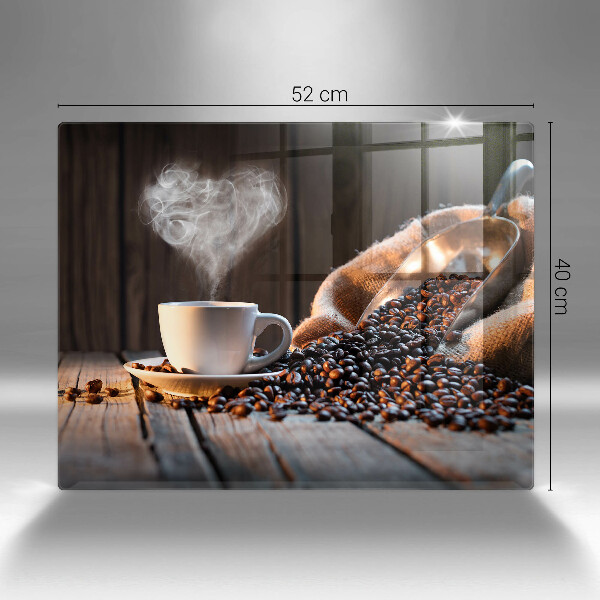 Worktop saver Coffee cup and heart