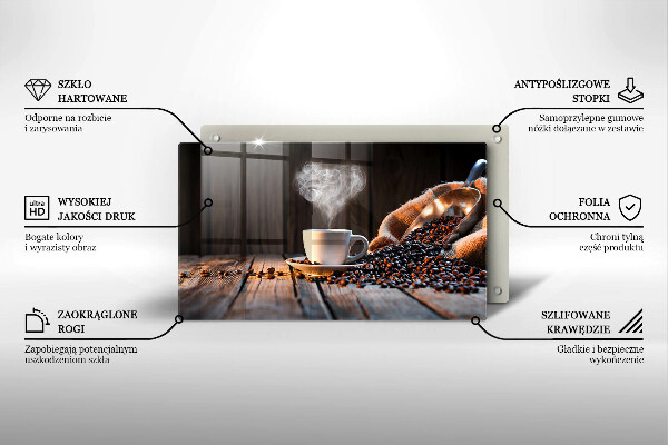 Worktop saver Coffee cup and heart