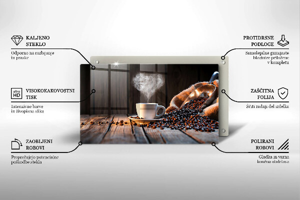 Worktop saver Coffee cup and heart