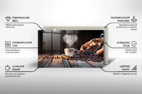 Worktop saver Coffee cup and heart