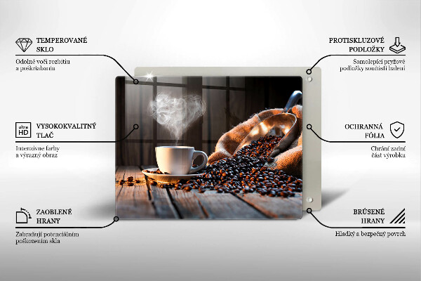 Worktop saver Coffee cup and heart