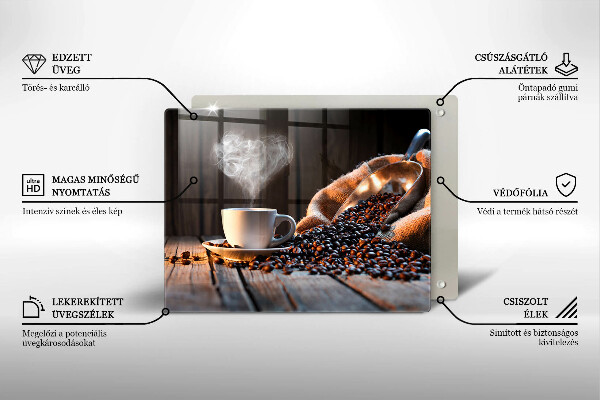 Worktop saver Coffee cup and heart