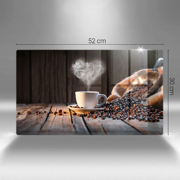 Worktop saver Coffee cup and heart