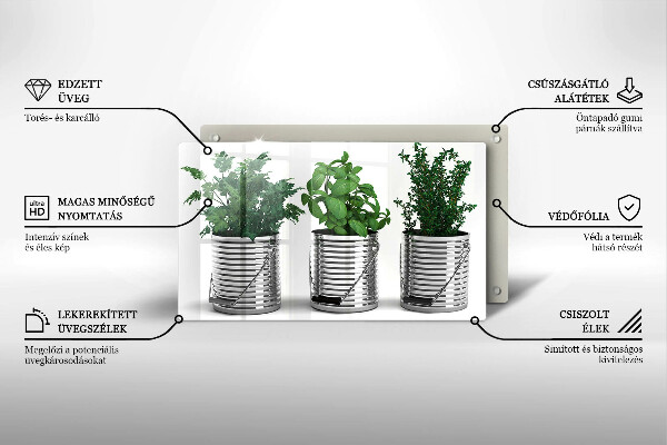 Kitchen countertop cover Plants herbs