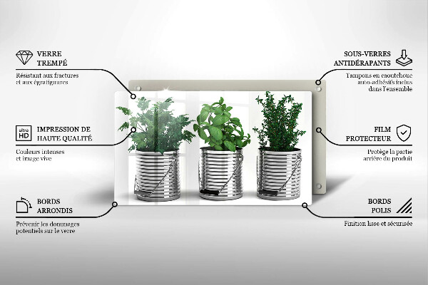 Kitchen countertop cover Plants herbs