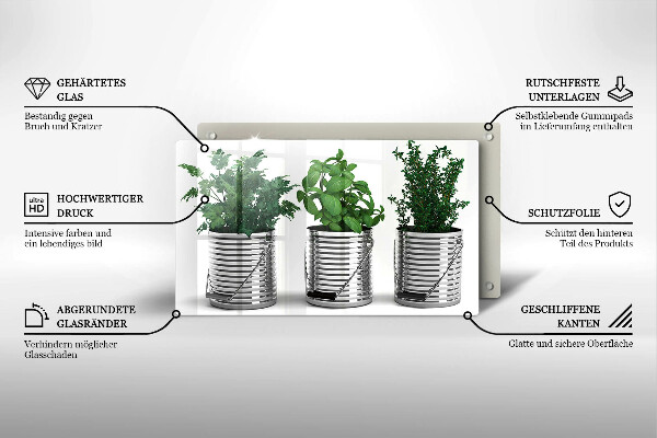 Kitchen countertop cover Plants herbs