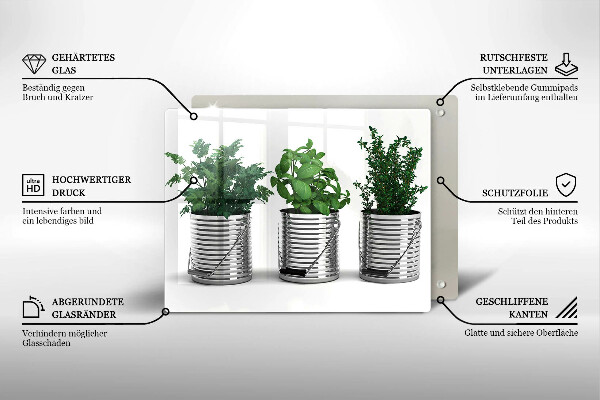 Kitchen countertop cover Plants herbs